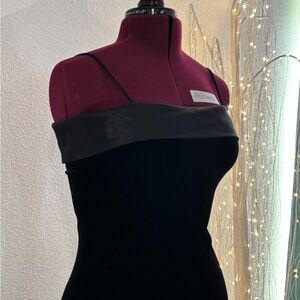 Long Black Velvet Gown